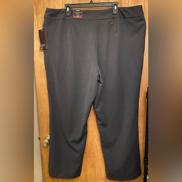 NWT Avenue Tummy Control Slimming Grey Slacks Trouser Dress Pants - Sz 22 PLUS - Picture 6 of 14